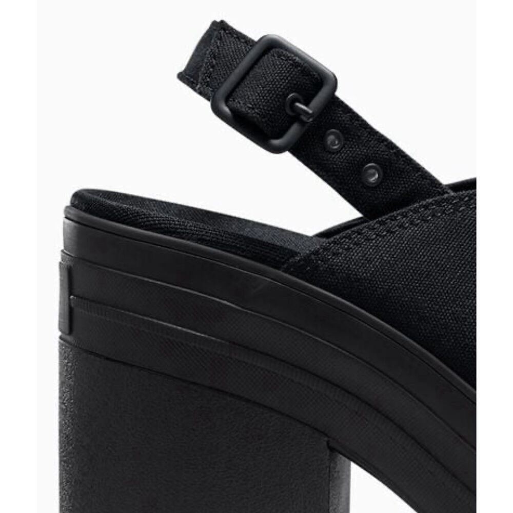 Converse Chuck 70 De Luxe Sandal Heel Black - A12567C Size 7.5 - Picture 8 of 9